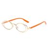 New Luxury Double Ring Oval Anti Blue Light Glasses  Unique Jelly Colored Design Anti Cell Phone Radiation Unisex Glasses