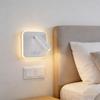 Modern Wall Lamp with Adjustable Light Mode and USB Port Bedroom Wall Lights for Home Decorating and Night Reading M4YD