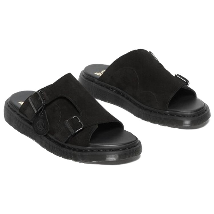 Dr. Martens Fashionable Comfortable Rubber Sole Non-Slip Slide Sandals Unisex Sandals Black 27498001
