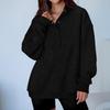 Women's Fashionable Long-sleeved Pullover And Solid-color Sweatshirt