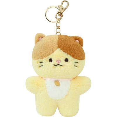 Mochi Town Kkukkkuki Three Musketeers Doll Keyring, 18cm, Cheese, Popular Toys for Korean Children