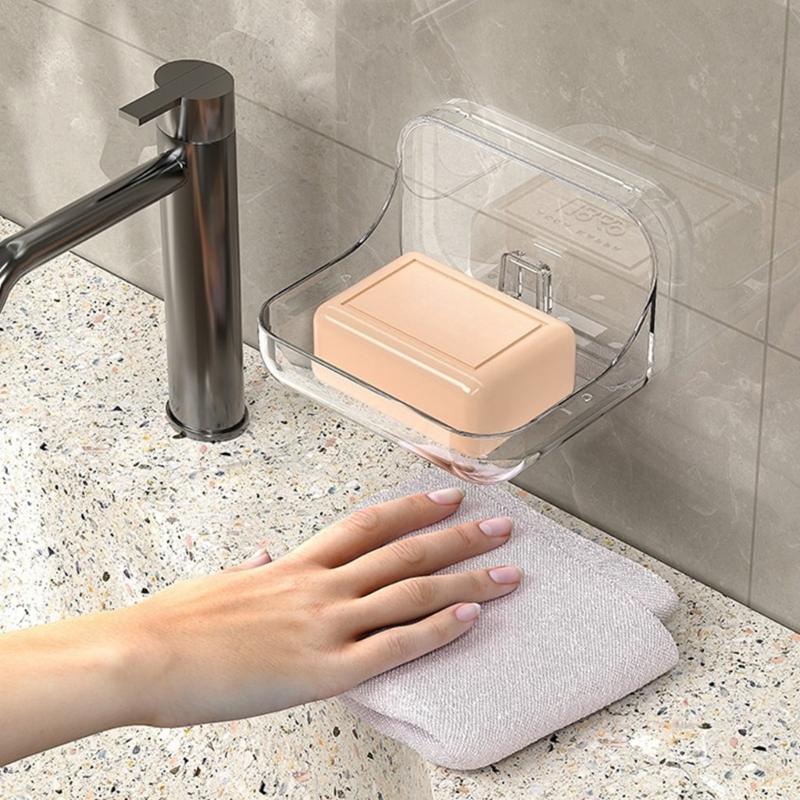 Modern Soap Holder Quick Installation Soap Container for Wall Mounting Soap Organizing Household Bathroom Decoration