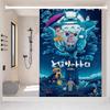 Kawaii T-Totoros Pattern Bathroom Shower Curtain Bathroom Partition Curtain Light Opaque Waterproof Material Bathroom