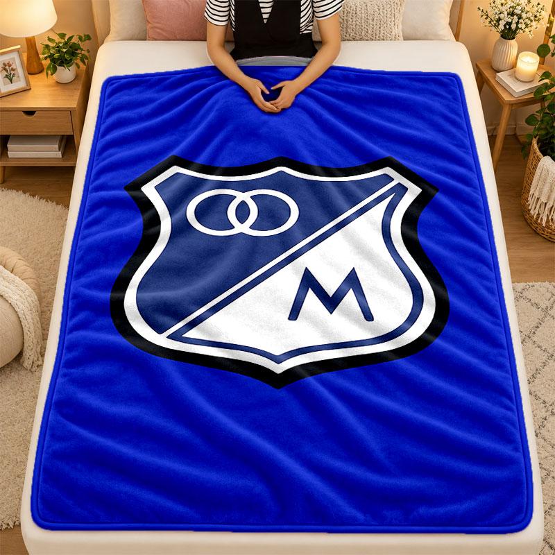Flannel BlanketMillonarios Warm Soft Throw Blanket for Indoor Sofa Bed Living Room Use