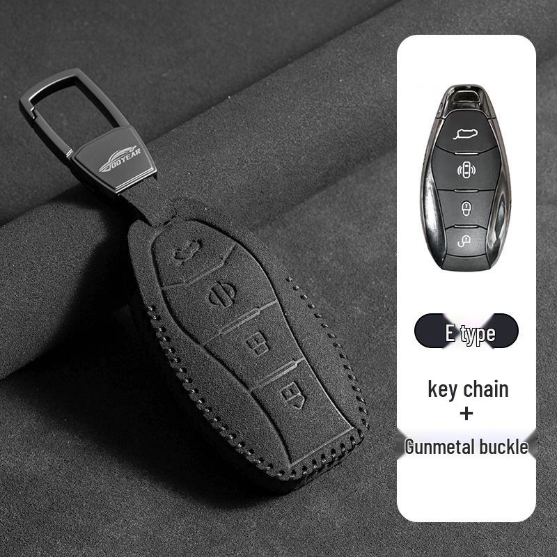 Two-Tone Leather Key Case for Hongqi H5/HS7/E-HS9/HS3/HS5/H6H9