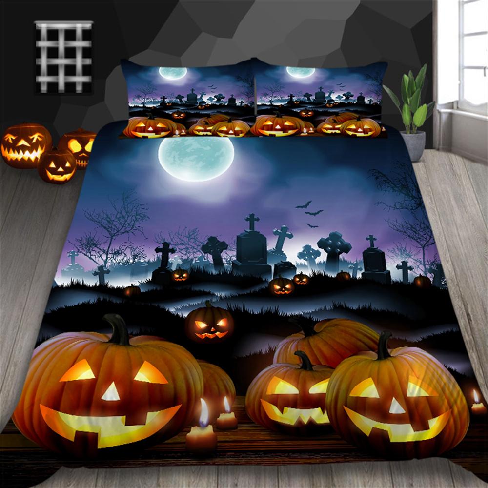 

Комплект пододеяльников на Хэллоуин, модный чехол для постельного белья, костюм королевского размера, постельное белье для подростков, дышащее постельное белье EU Single 135x200cm