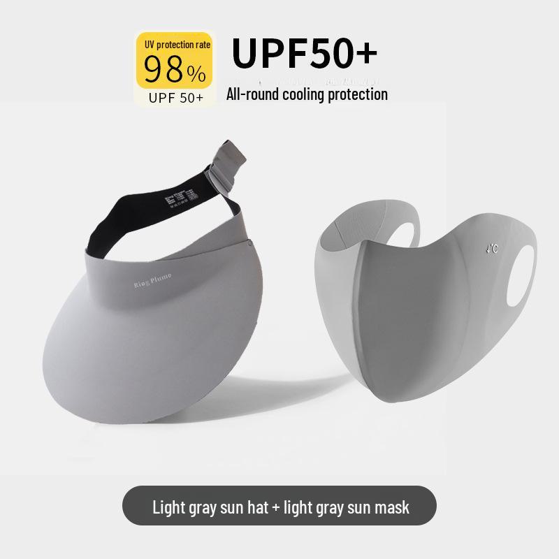 Women's Seamless Sun Protection Hat: Large Brim, Hollow Top for Cycling In Spring and Summer
