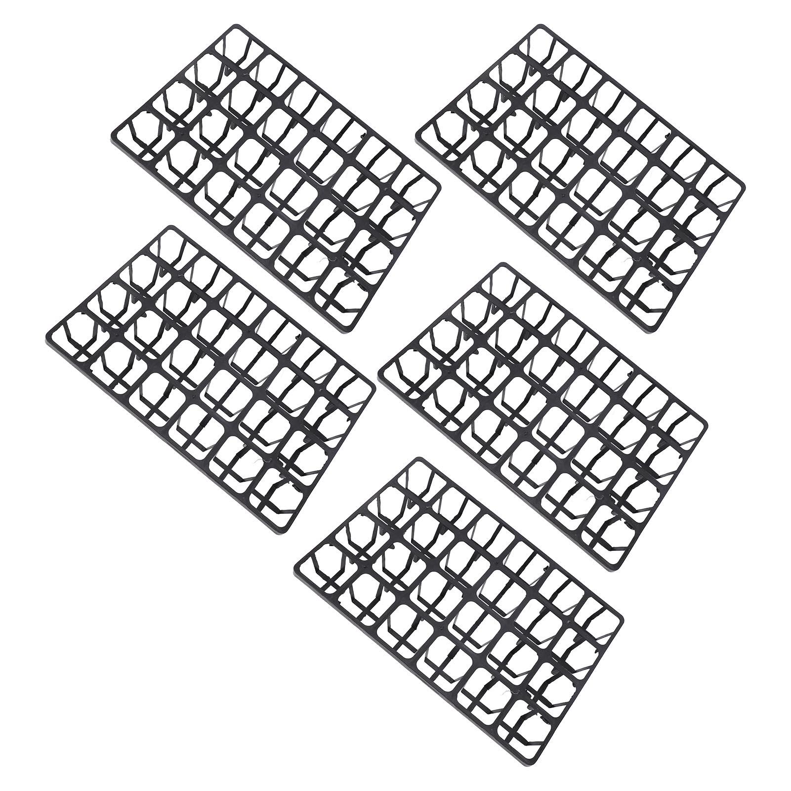 

Nursery Pot Tray with 24 Cells, 5 PCS Plant Pot Carrying Tray Plastic for 2.7 in Pots Gardening Flowerpot Carrier Transporting
