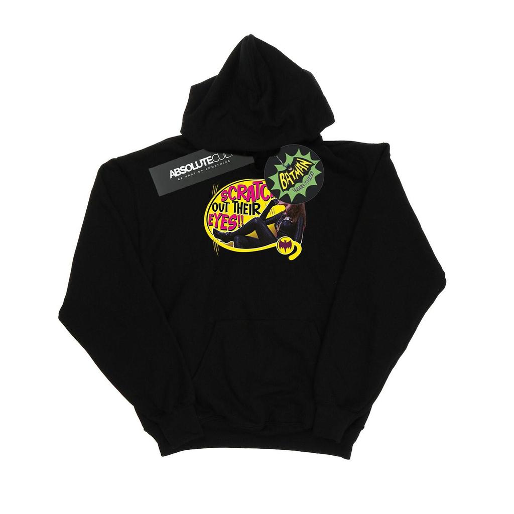 DC Comics Mens Batman TV Series Catwoman Scratch Hoodie