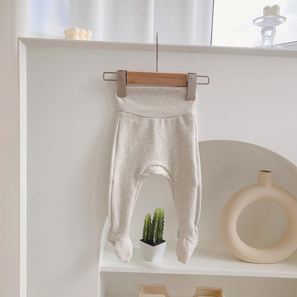 

Леггинсы и верхняя одежда в полоску с высокой талией для мальчиков и девочек на весну и осень 66 cm