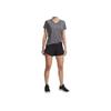 Under Armour Techplay Up Comfortable Fashion Simple Versatile Solid Color Sports Shorts Women shorts Black 1389882-001