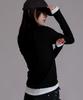 LIKE THE MOST Basic Line Layered T-Shirt_Black