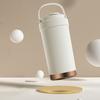 Stainless Steel Coffee Mug Double Wall Insulated Mug 500ml Large Capacity Ceramic Vacuum Flasks Reusable Home Drinkware with Straw