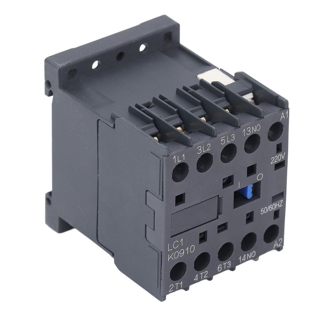 AC Contactor Compact PC Flame Retardant Housing 1 Normally Open K Type AC Contactor 9A Coil Voltage