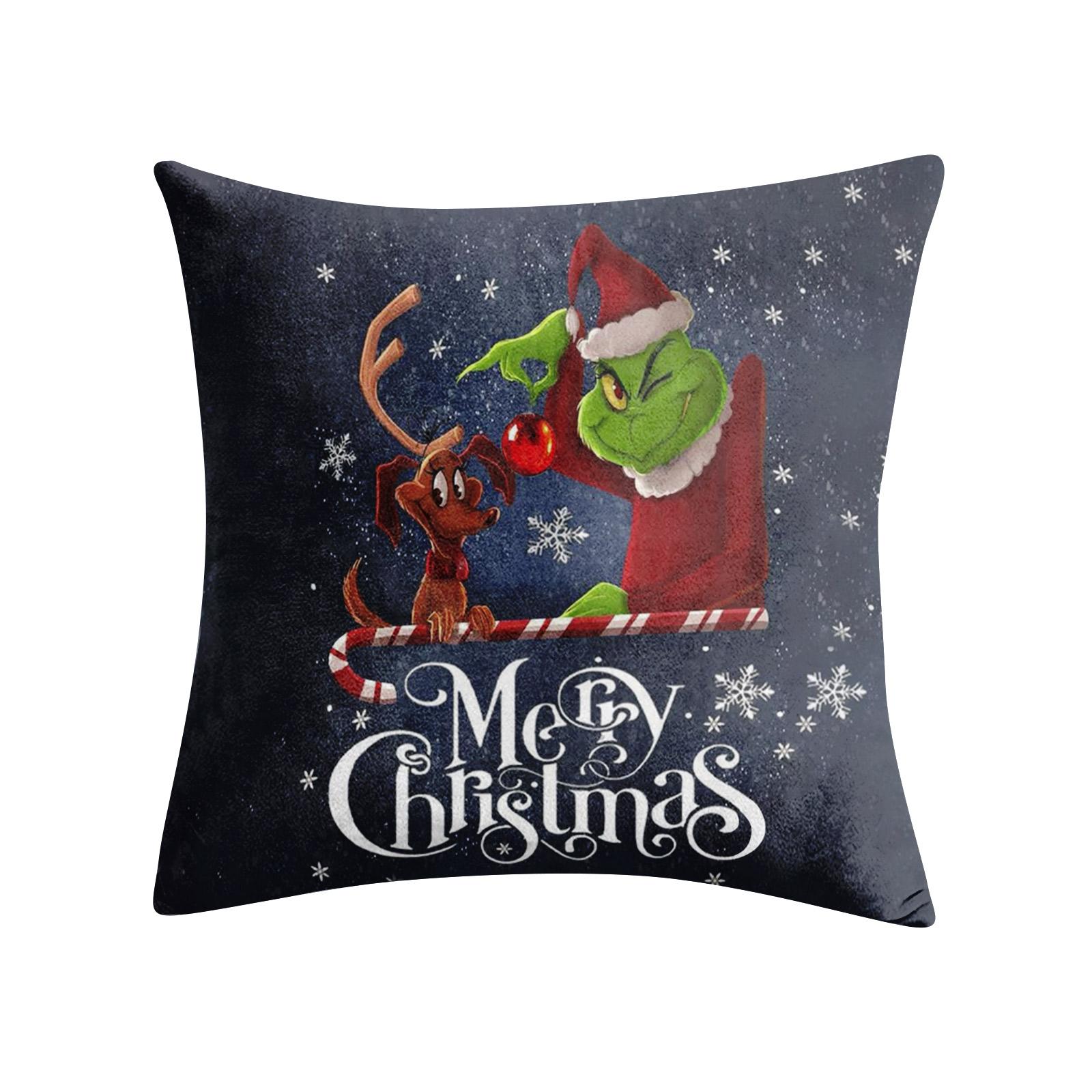 

Halloween Printed Pillowcase Square Pillowcase Sofa Pillowcase No Core Comfortable Pillowcase One Size