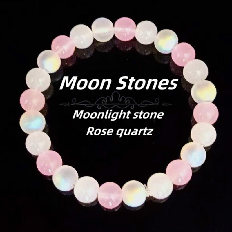 8mm Natural Stone Beaded Bracelet for Women, Attract Wealth Good Luck Jewelry, Colorful Fashion Party Gift Bracelet