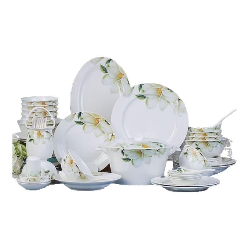 Xuan Kun Pai Lily Love Ceramic Dinnerware Set