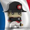 Building Blocks MOC-78535 Napoleon Assembly Toy with Square-Headed Minifigures and Small Pieces for Boys