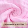 Newborn Cotton Bubble Gauze Face Towel - Six-Layer, Plain Color