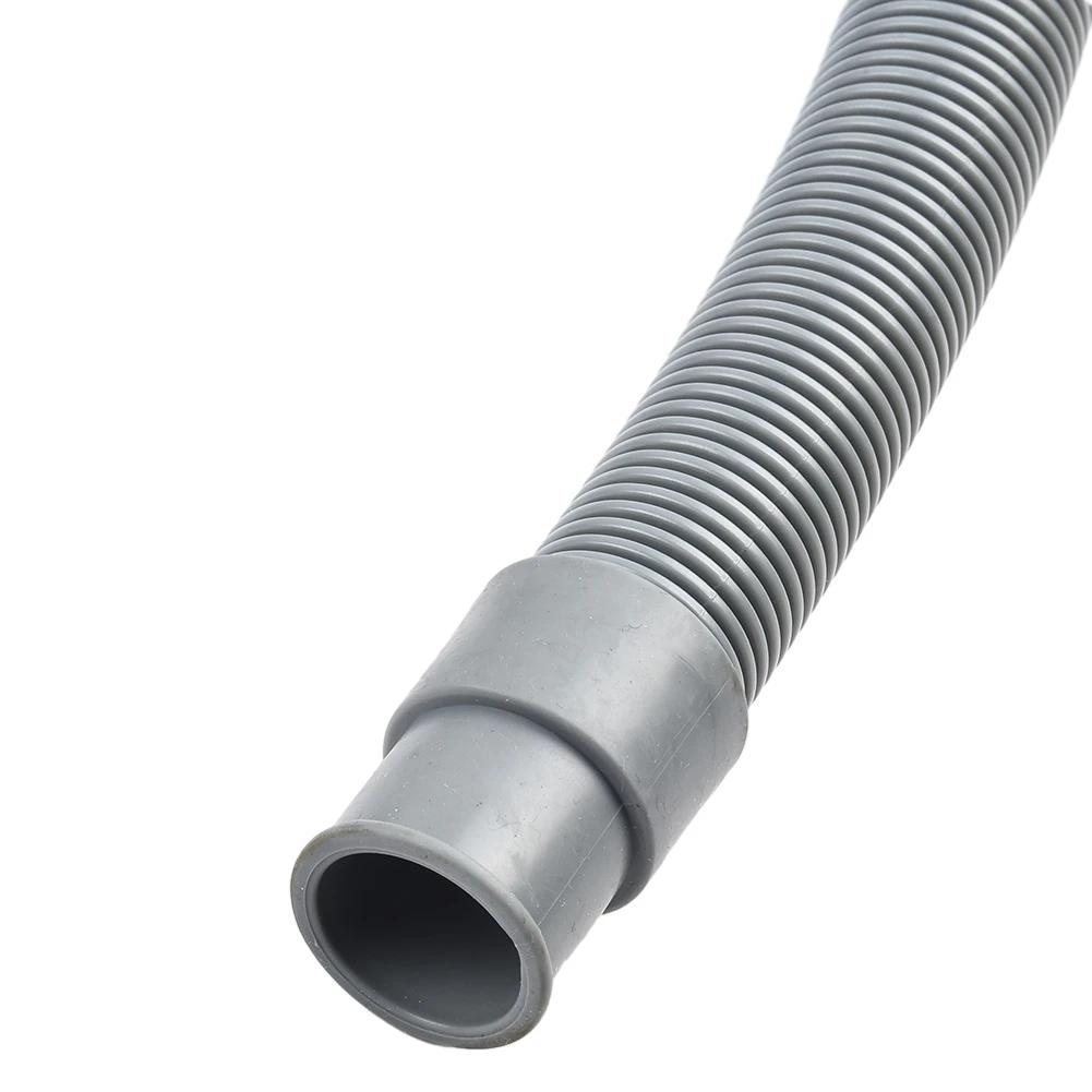 Long Drain Hose Extension Pipe For Washing Machines And Dishwashers With Anti Corrugated Design And Secure Clip Option