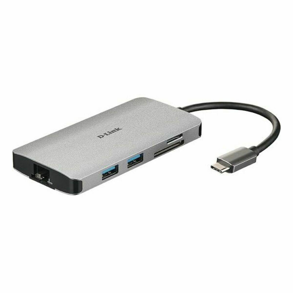 

D-Link DUB-M810 USB-концентратор C, серебристый