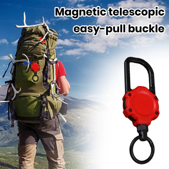 Teleskopický magnetický řetízek na klíče Víceúčelový bezpečnostní přezkový batoh s vysokým odrazem Držák kroužku na klíče Campingové vybavení