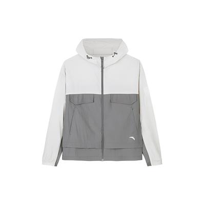 X China National Geography Collaboration Outdoor Series Spliced Zipper Hooded Sports Sun Protection Jacket Women Jackets 162426601-3