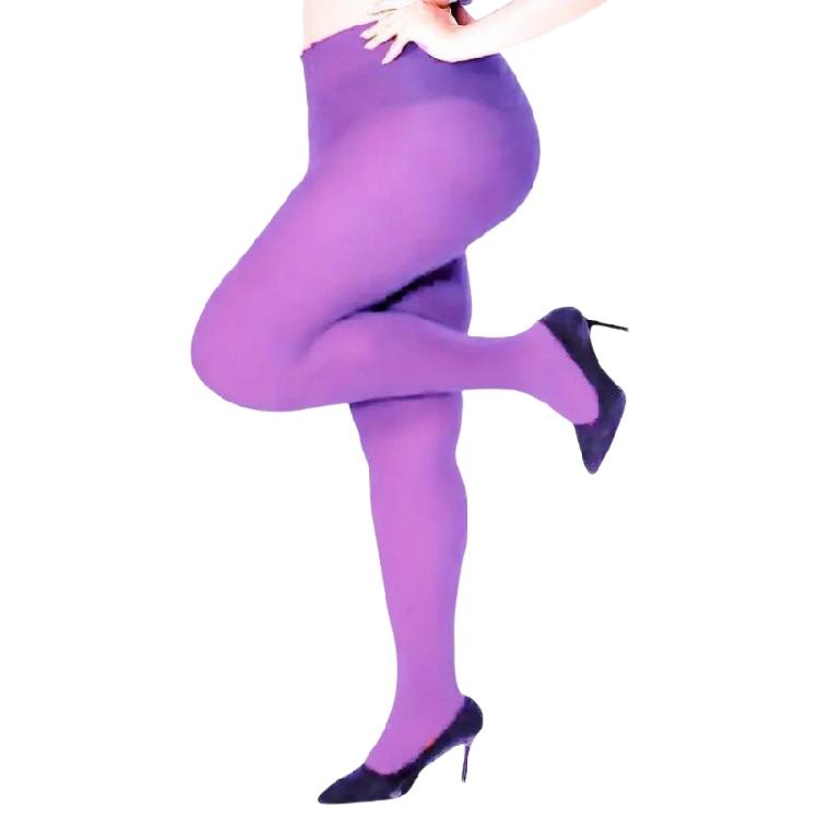 High Waist Control Top Pantyhose for Women Large Size Silk Tights Candy Color Multicolored Bottoming Stockings Hosiery