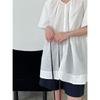 French V Neck Loose Puff Sleeve Shirt For Women Summer Reversible Cardigan Casual Top Loose Fit Blouse Comfortable Women's Shirt Stylish Top