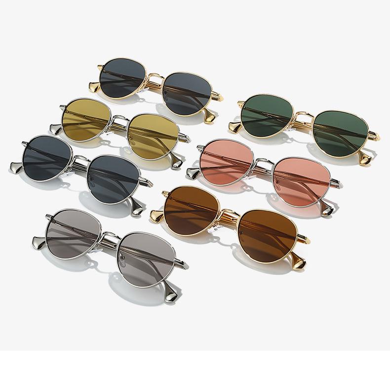 Retro-Trend Kleine Runde Metallrahmen-Sonnenbrille für Damen & Herren - Europäischer & Amerikanischer Streetstyle