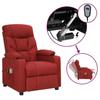 Day and Night - Day and Night Electric Massage Chair Red Red Fabric