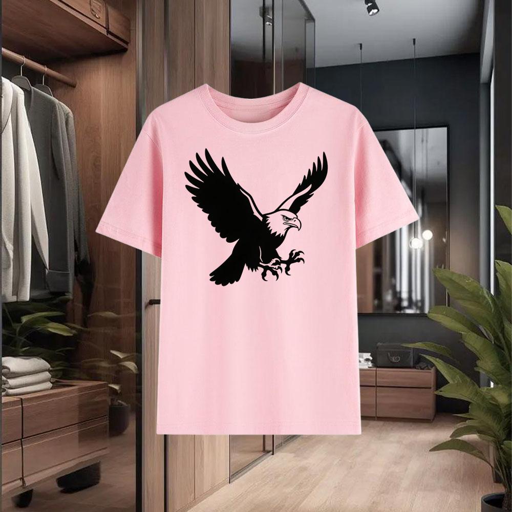 New Fashionable Loose - Fitting Men's T - Shirts 100% Pure Cotton Perfect for Summer Leisure and Highly Versatile