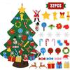 DIY Felt Christmas Tree with Detachable Ornaments Interactive Holiday Activity for Kids to Develop Motor Skills Wall Hanging Decor for Bedroom
