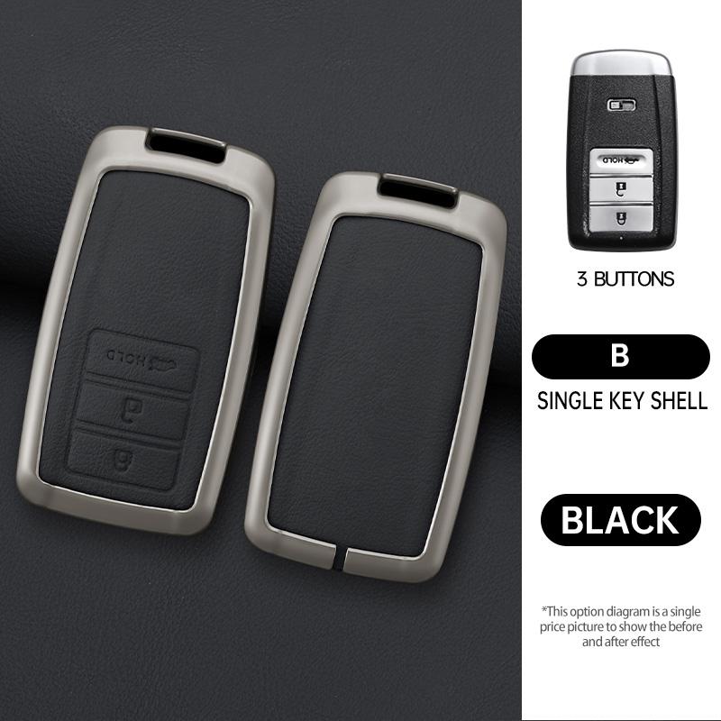 

Leather Car Key Cover Smart Remote Fobs Shell Case Auto Accessories For Acura Ilx Rlx Tlx Rdx Mdx