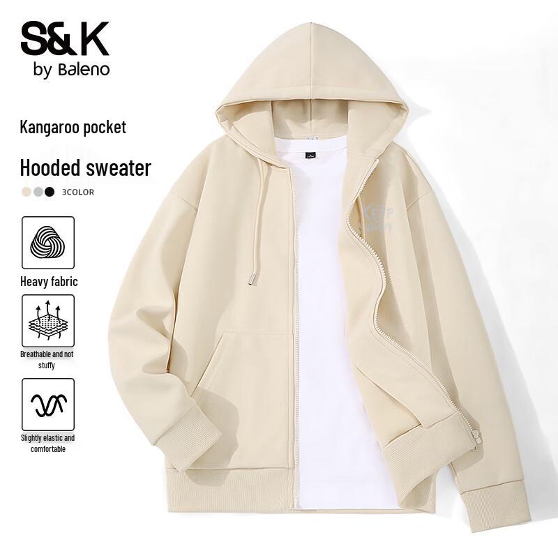 

Baleno Men s S&K Hooded Cardigan Sweatshirt 3XL