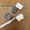 4PCS Cartoon Cat Toothbrush Head Case Cute Dustproof Protective Covers Portable Bathroom Travel Accessories