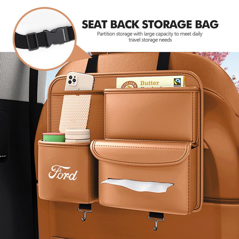 Car Backseat Organizer Storage Bag Seat Back Hanging Bag For Ford Escort KA Flex Everest KA Expedition Falcon Fusion