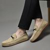 Luxury Dress Shoes for Men Comfy Handmade Boat Flats Slipon Outdoor Shoes Leisure Walk Male Moccasins Suede Leather Man Loafers