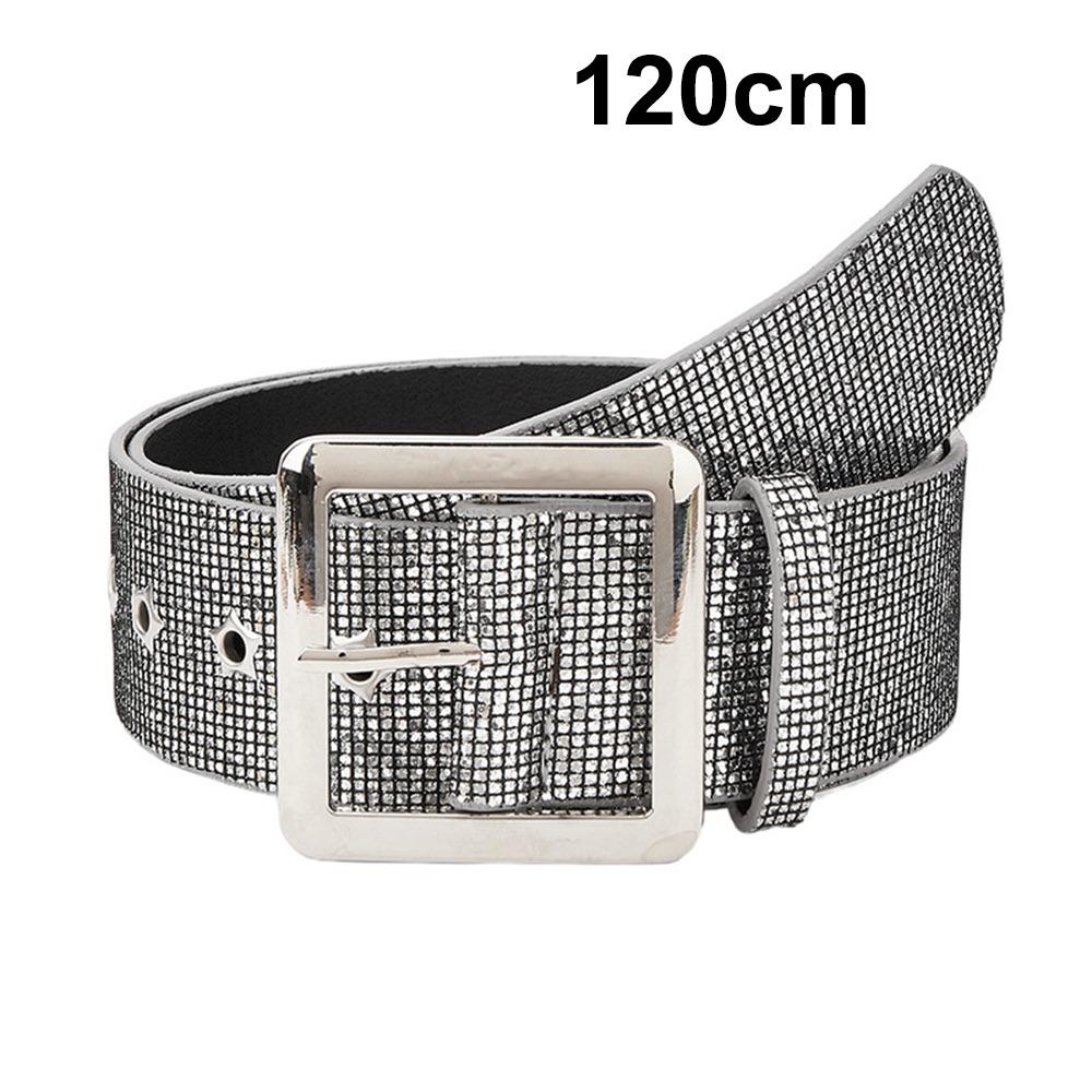 

PU Leather Women s Waist Belt Sequins Waistband Fashion Pin Buckle Belt Jeans 120cm