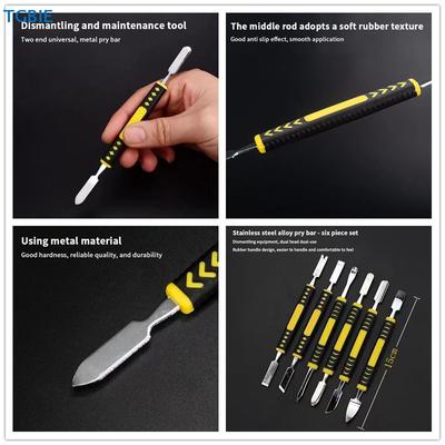 [TL][TL] 6-teiliges Metall-Hebelwerkzeug-Set Hebelwerkzeug Demontage Batterie Bildschirm Rahmen Flaches Hebelwerkzeug Spritzguss Reparaturwerkzeug