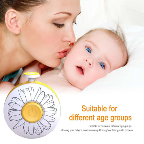 Electric Baby Nail File - Baby Nail Clippers, Safe Baby Nail Clippers | Built-in 600mAh Battery, Electric Baby Nail File, Gentle Baby Nail Clippers, S