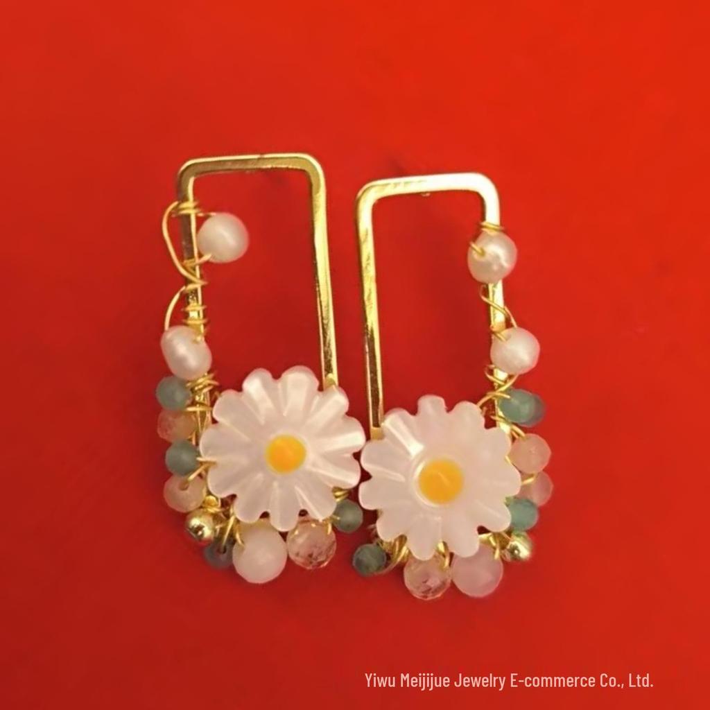 Korean-Style Pearl Rabbit Ear Stud Earrings - Trendy, Versatile Fashion Accessories