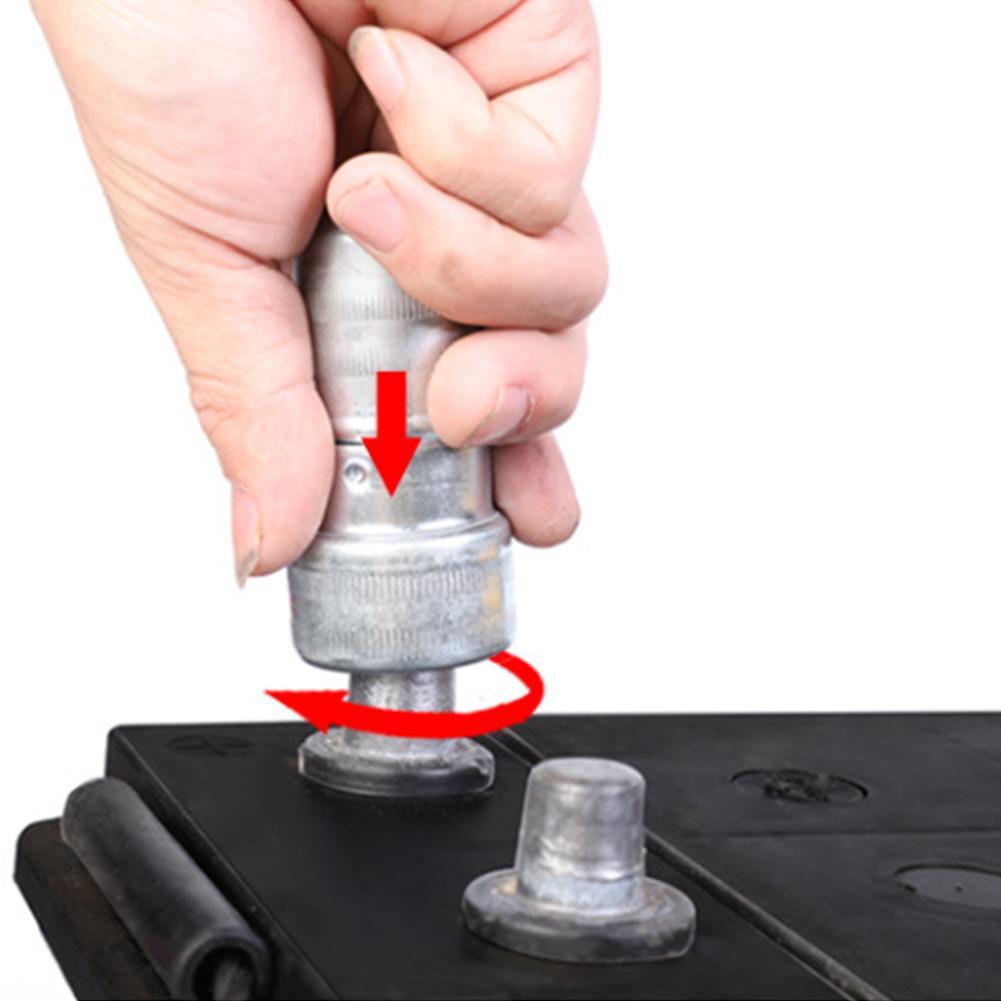Battery Wire Brush Anti Corrosion Cleaner Tool for Vehicle Battery Maintenance Battery Terminal Wash Cleaning