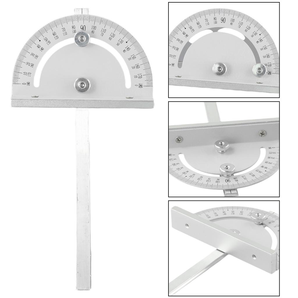 Mini Table Saw Circular Router Miter Gauge DIY Woodworking Machines Angle Ruler 10mm Handle T-slot Large Grip Woodworking Tool