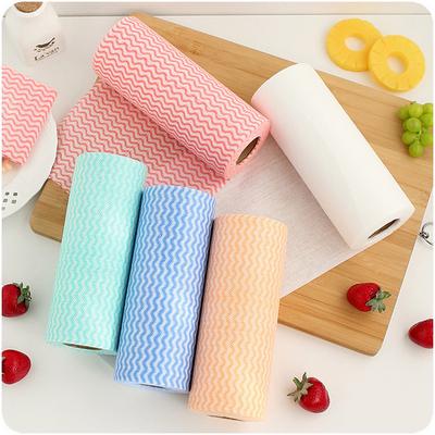 Non-woven Fabric Disposable Cleaning Cloth Wavy Non-woven Fabric Disposable Dishwashing Cloth