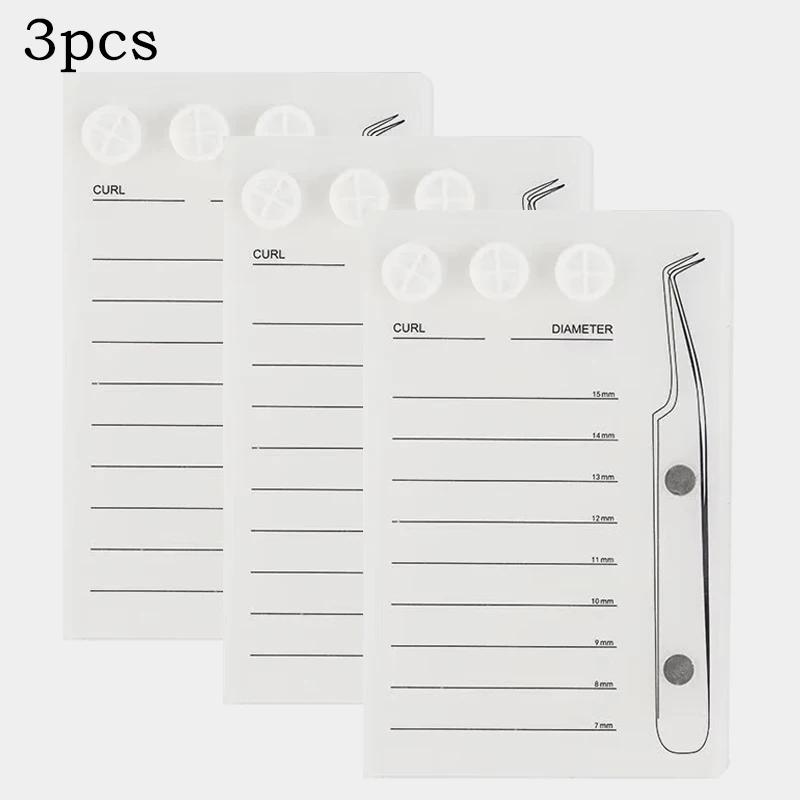 Eyelash Extension Scale Holder Magnetic Acrylic Lash Board Glue Pallet Cup Clean Hygienic False Eyelash Pad Eyelash Makeup Tools