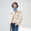 Qiushui Yiren Women's Fur Collar 90% White Duck Down Jacket