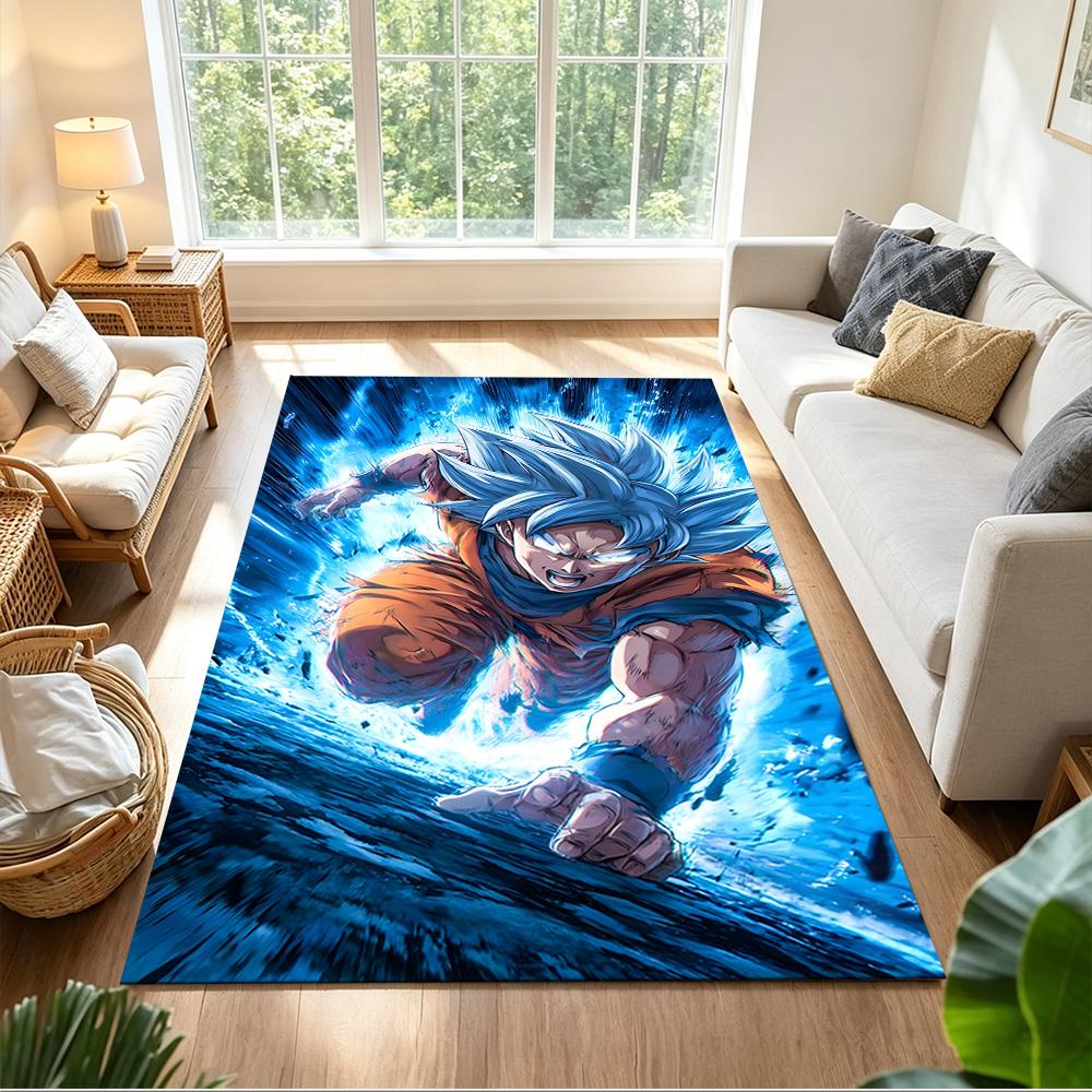 Super Saiyan Energy Blast Non-Slip Home Carpet Design for Office Decor Living Room Bedroom Gift