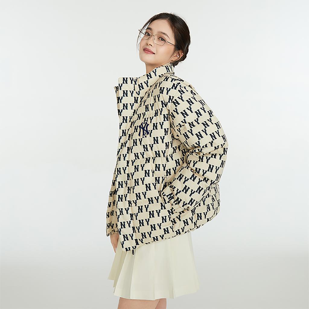 New MLB Down Jacket Unisex Dark Cream 3ADJM0736-50CRD