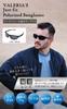 Valeria Polarized Sunglasses and with Hard UV400 Type 2 for Sports and Outdoors [Windproof Pollen-Resistant Fit] Case, Protection, (Black)